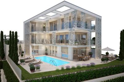 Villa moderna con piscina, zona tranquilla, zona Verteneglio - nella fase di costruzione