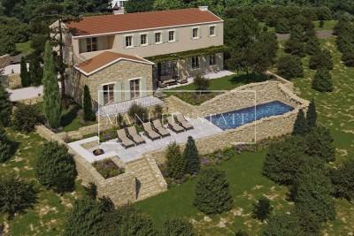 Contemporary villa in Istrian style, quiet area, Novigrad - under construction